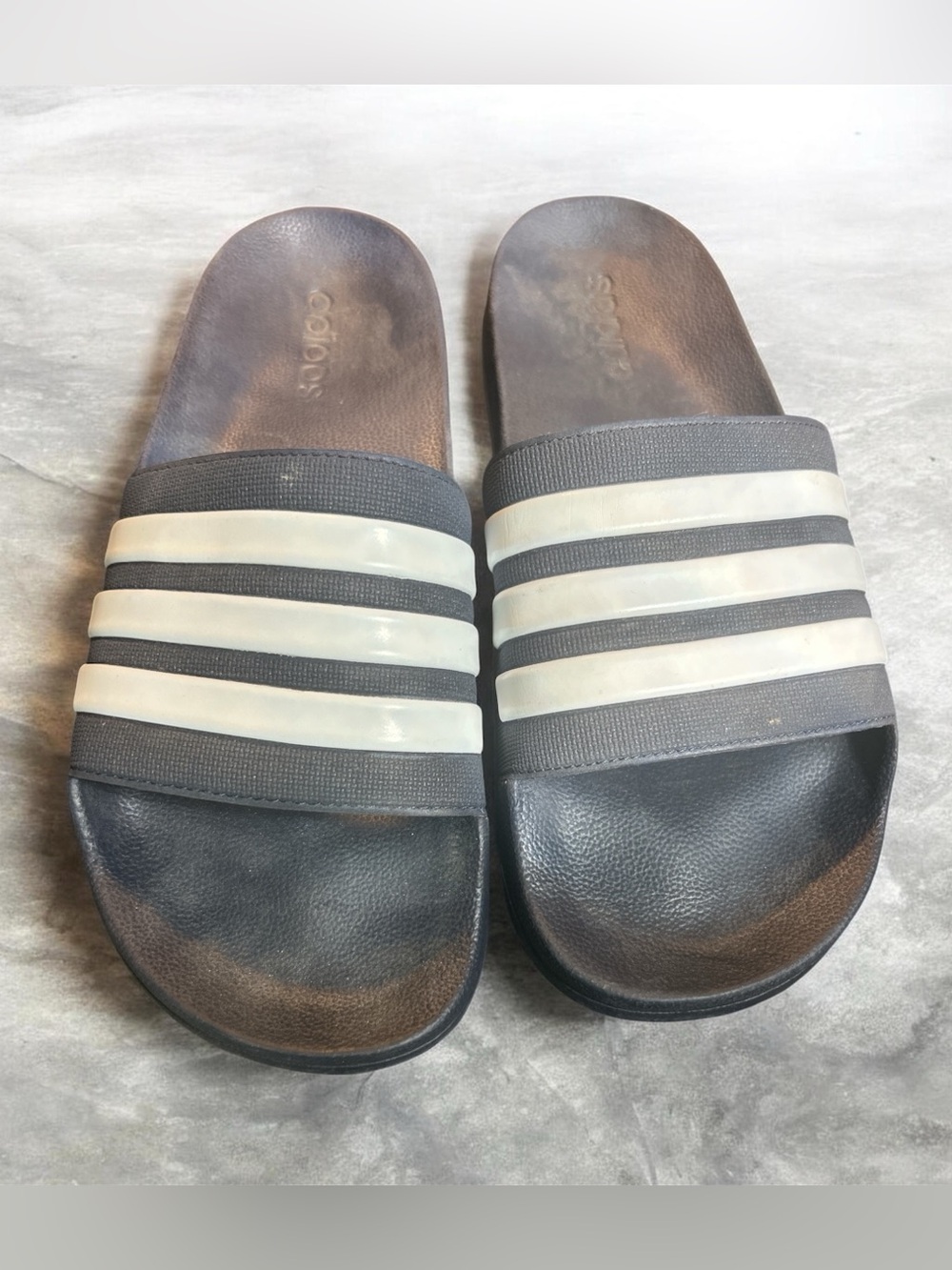 Adidas Adilette Comfort Men's Size 11 Navy Blue Slide Sandals GZ5825